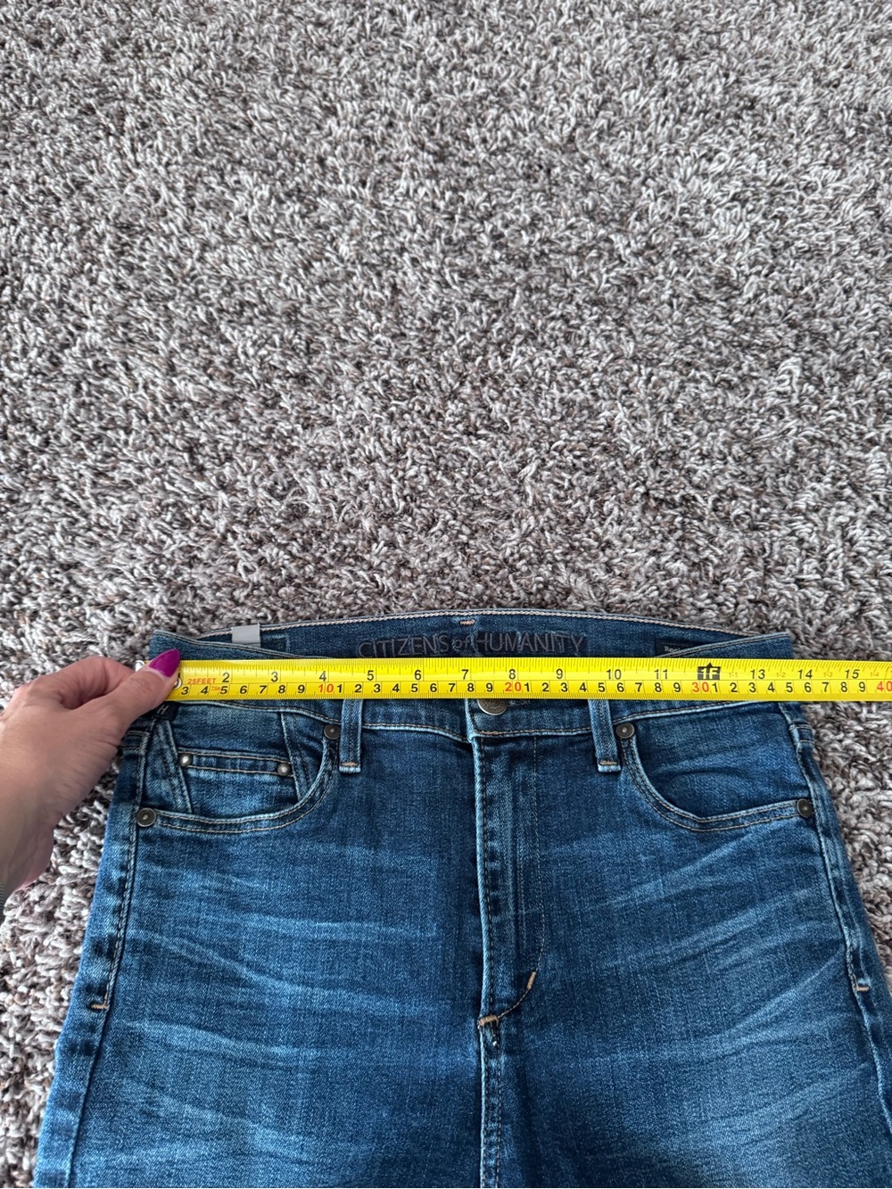 Citizens Of Humanity Rocket High Rise Skinny Jeans Medium Wash Stretch 29 - Picture 10 of 12